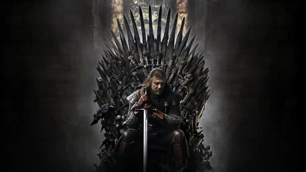 Sean Bean as Ned Stark in the poster for Season 1 of Game of Thrones
