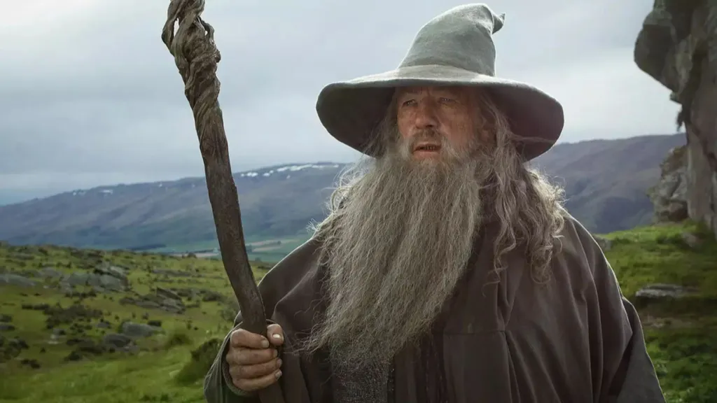 Sir Ian McKellen as Gandalf the Grey in The Lord of the Rings