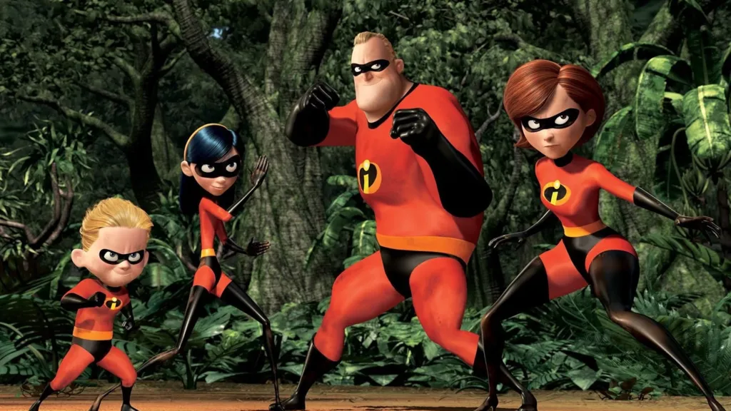The Incredibles in fighting pose