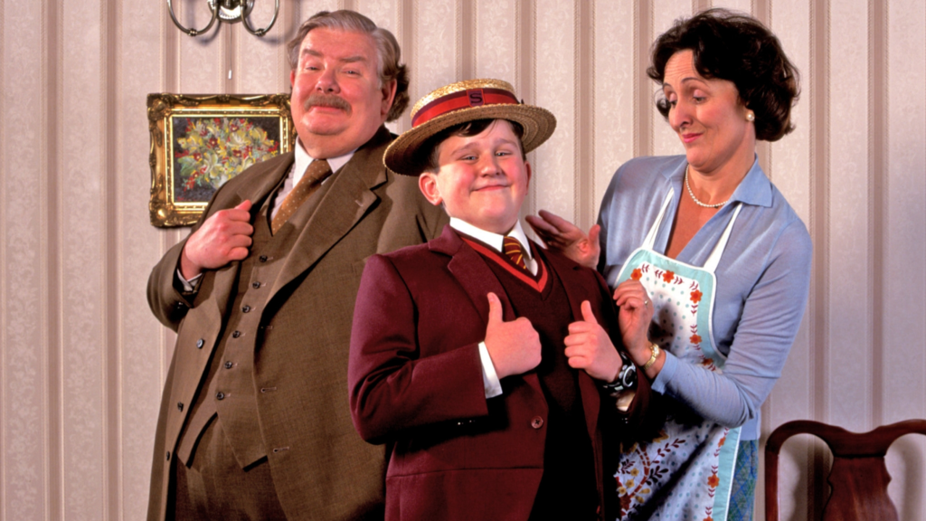 Vernon, Dudley, and Petunia Dursley in Harry Potter
