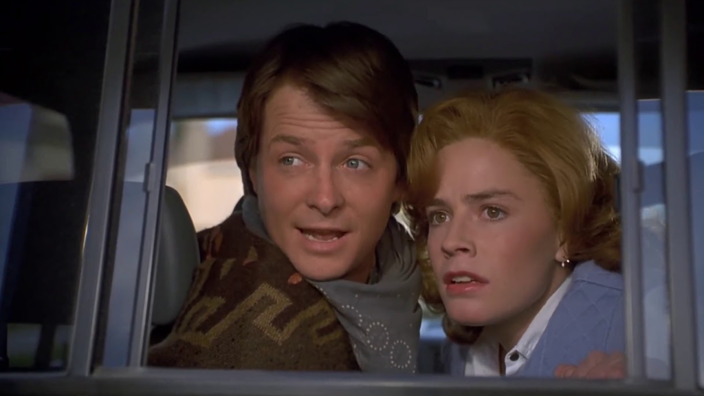 Marty and Jennifer at the end of Back to the Future Part 3