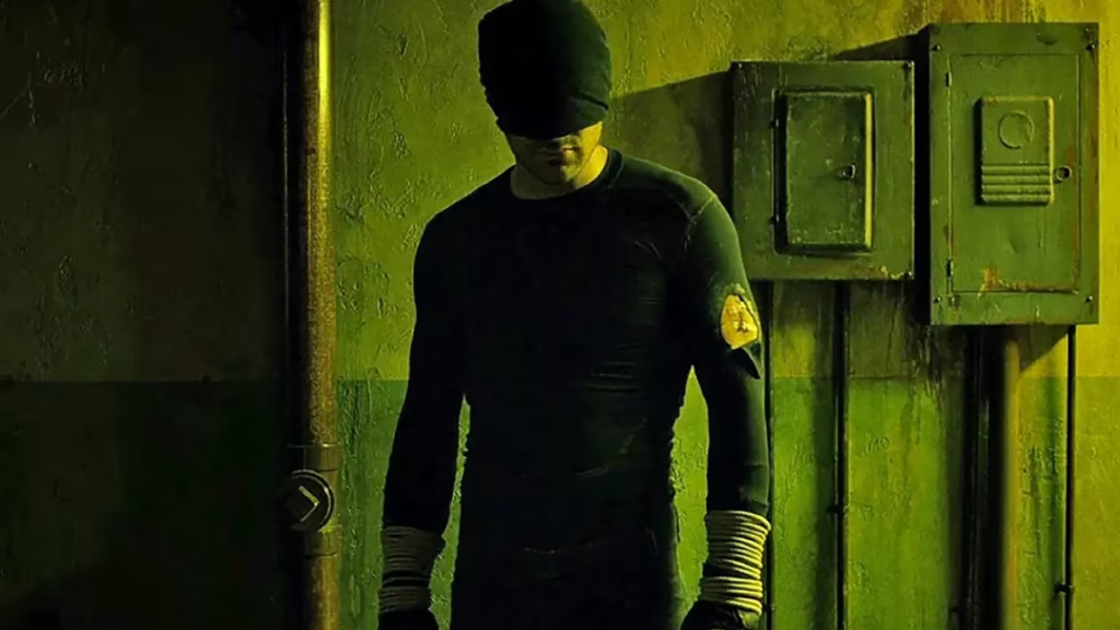 Charlie Cox as Daredevil in Daredevil's Hallway fight scene