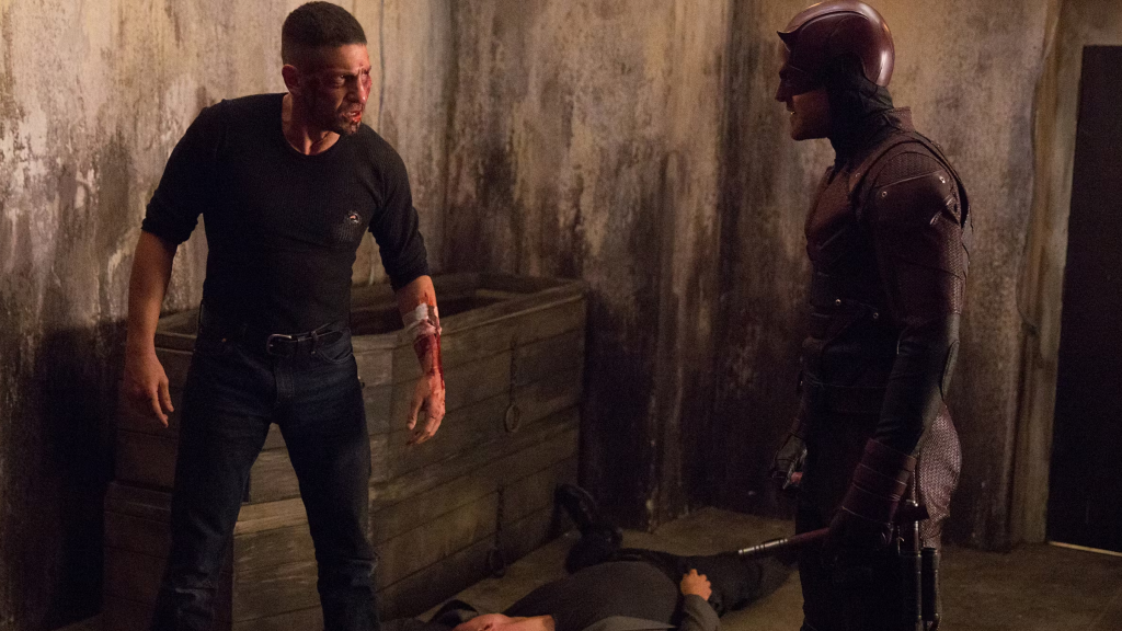 Jon Bernthal's Punisher and Charlie Cox's Daredevil