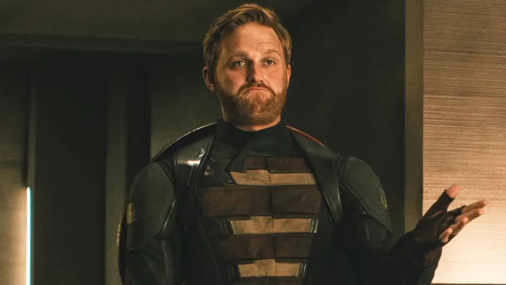 John Walker shrugging in Thunderbolts.