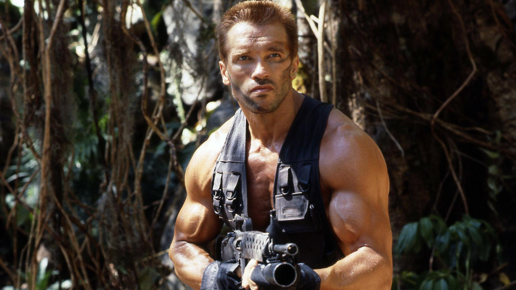Arnold Schwarzenegger as Dutch in Predator (1987)