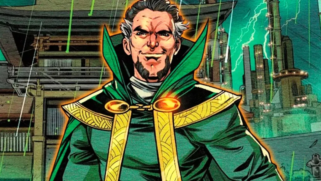 R'as al Ghul smirking in DC Comics.