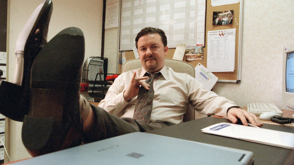 Ricky Geravis as David Brent in The Office (UK)