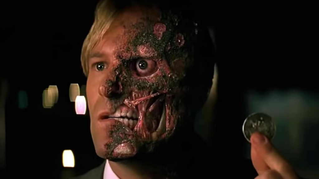 Aaron Eckhart as Two-Face in The Dark Knight