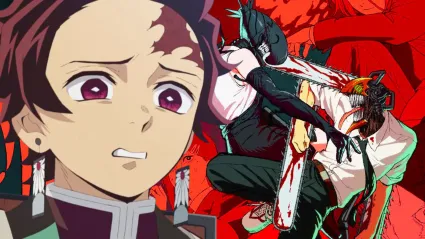 Tanjiro - Demon Slayer, Chainsaw Man - Reze Arc poster