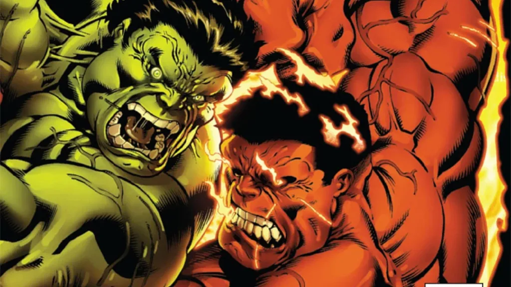Hulk vs Red Hulk in World War Hulks