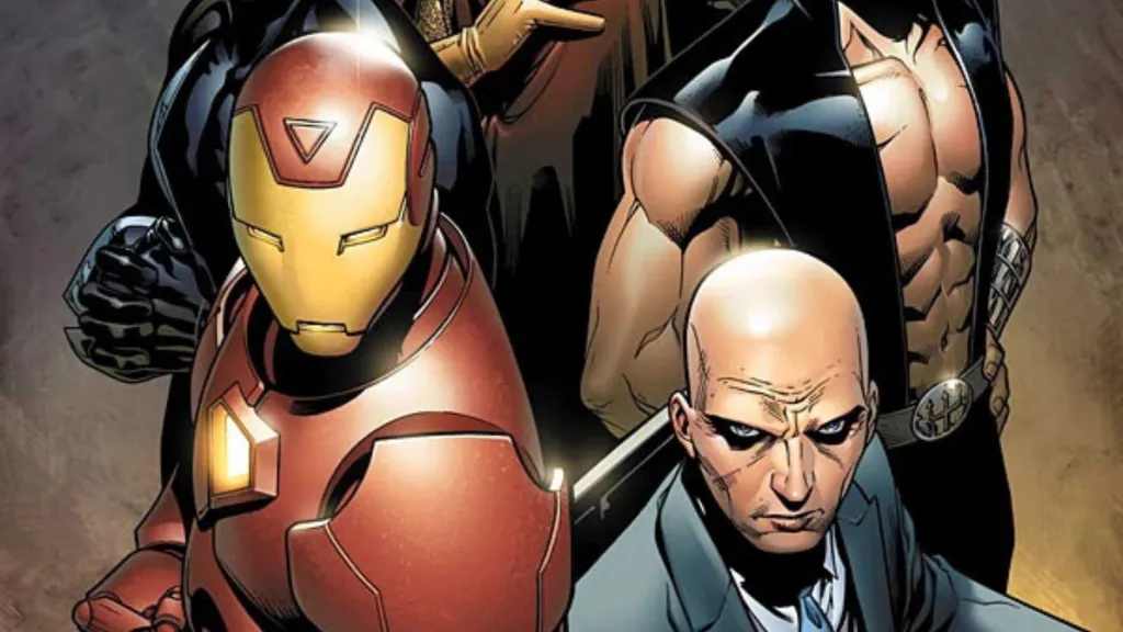 Iron Man and Xavier in Illuminati