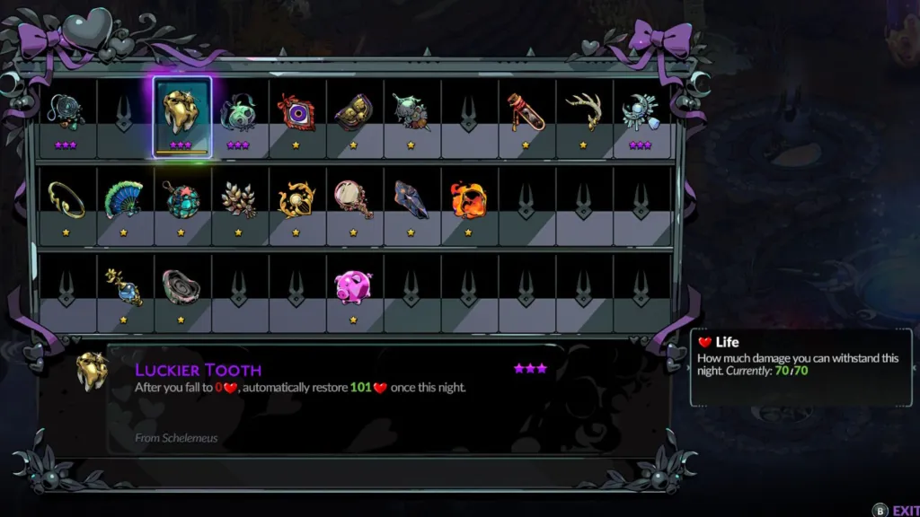 Lucky Tooth Keepsake Hades 2