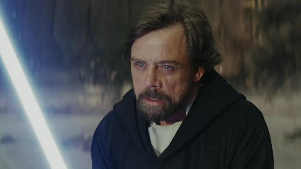 Mark Hamill as Luke Skywalker in Star Wars The Last Jedi
