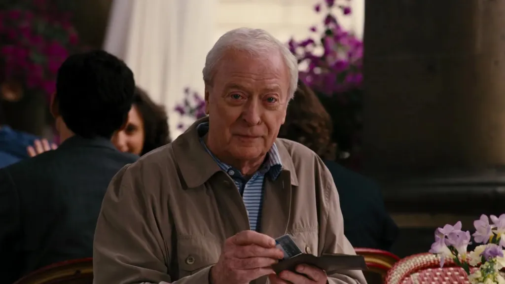 Michael Caine as Alfred in The Dark Knight Rises