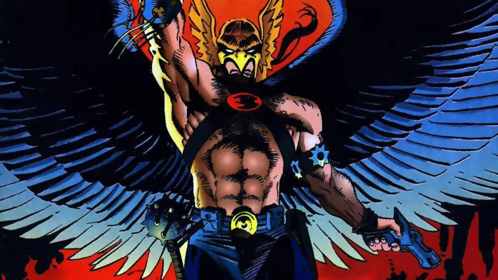 Hawkman flying in the air