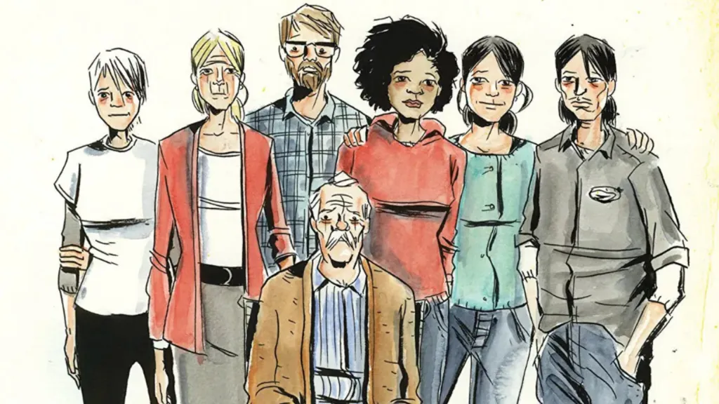 The Pike family standing together