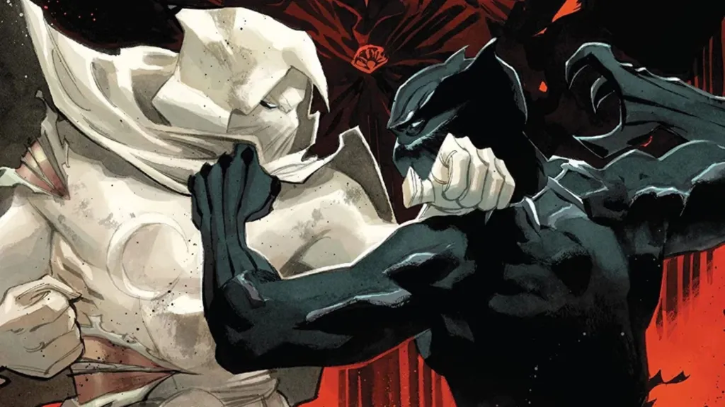 Moon Knight vs Black Panther in Age of Khonshu
