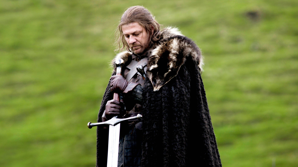 Ned Stark (Sean Bean) in Game of Thrones Season 1, Episode 1, Winter is Coming