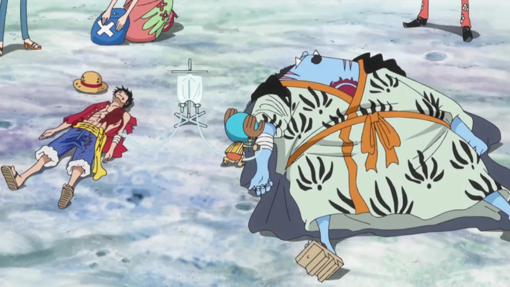 One Piece Luffy Jinbe