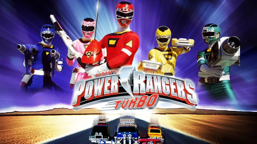 Key art for Power Rangers Turbo