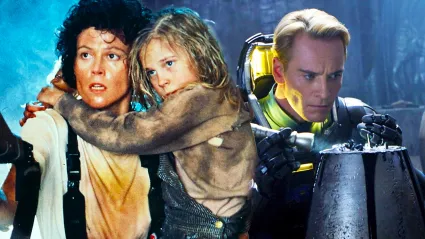 Ripley and Newt in Aliens and David in Prometheus