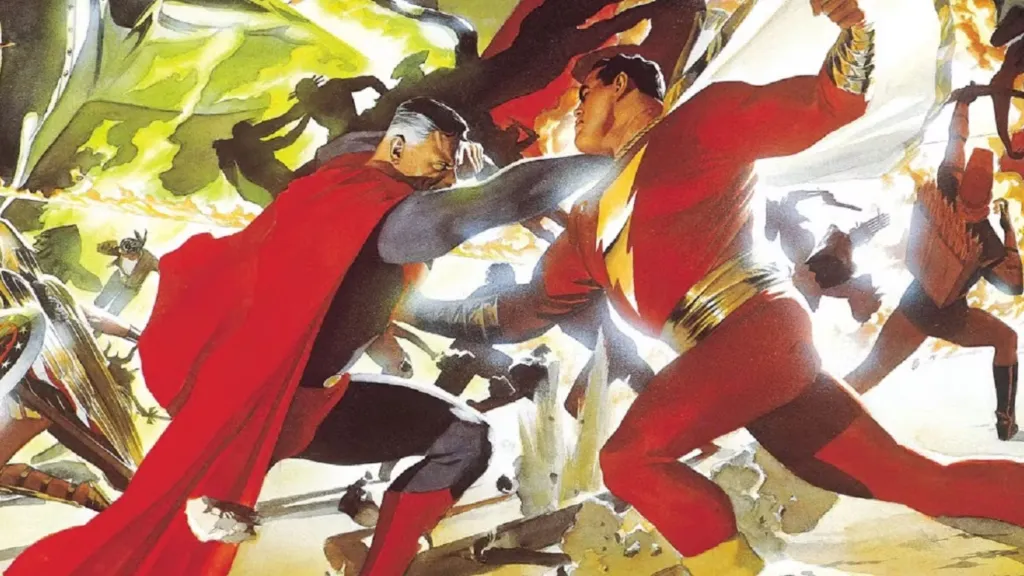 Superman vs Shazam in Kingdom Come