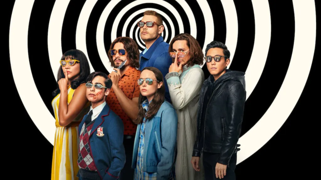 The main cast of The Umbrella Academy