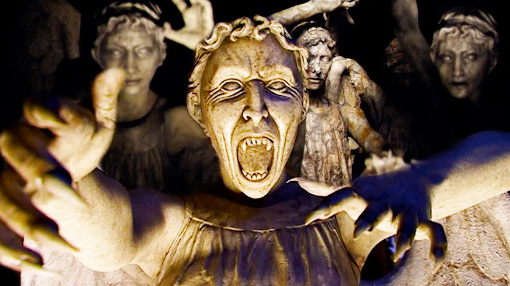 Weeping Angels attacking in Doctor Who