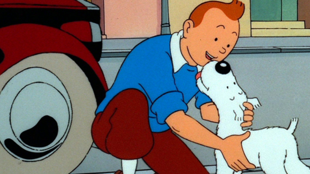 Tintin and Snowy in The Adventures of Tintin