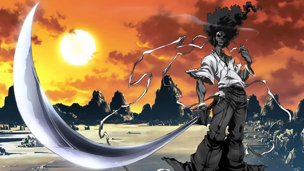 Best swordfighters in anime Afro Samurai
