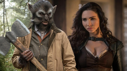 A custom split image showing characters from Grimm and The Outpost
