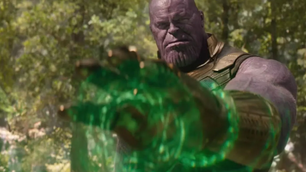 Thanos using the Time Stone.