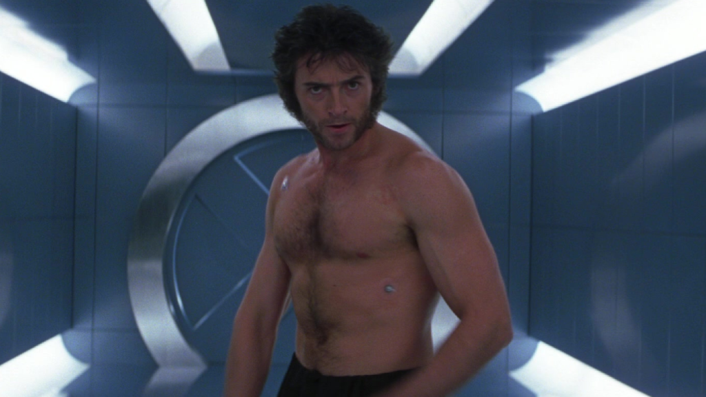 Hugh Jackman as Wolverine shirtless in X-Men (2000)