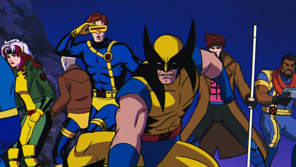 Rogue, Morph, Cyclops, Wolverine, Gambit, and Forge in X-Men '97