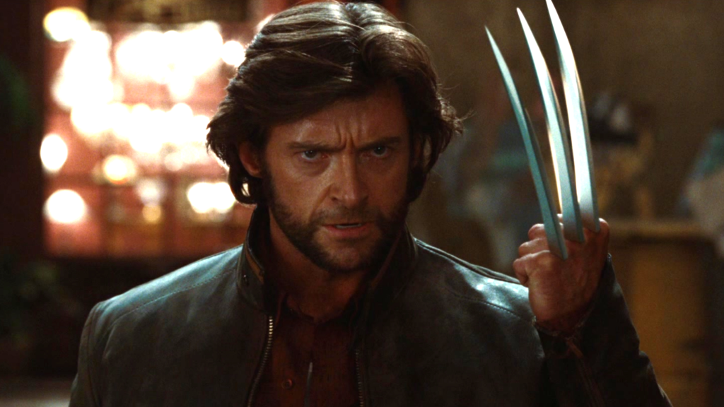 Hugh Jackman as Wolverine with his claws raised in X-Men Origins: Wolverine (2009)
