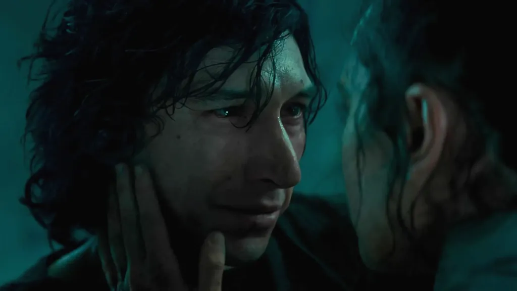 Adam Driver and Daisy Ridley in The Rise of Skywalker