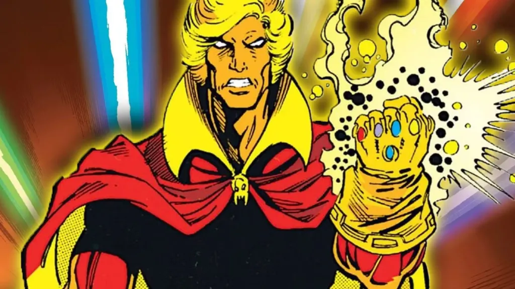 Adam Warlock with the Infinity Stones