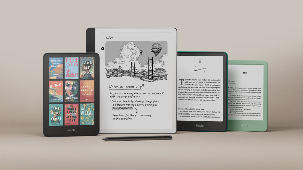 Amazon Kindle devices line up