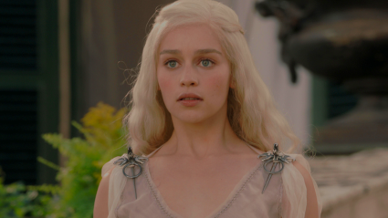 Daenerys Targaryen (Emilia Clarke) in Game of Thrones Season 1 Episode 1