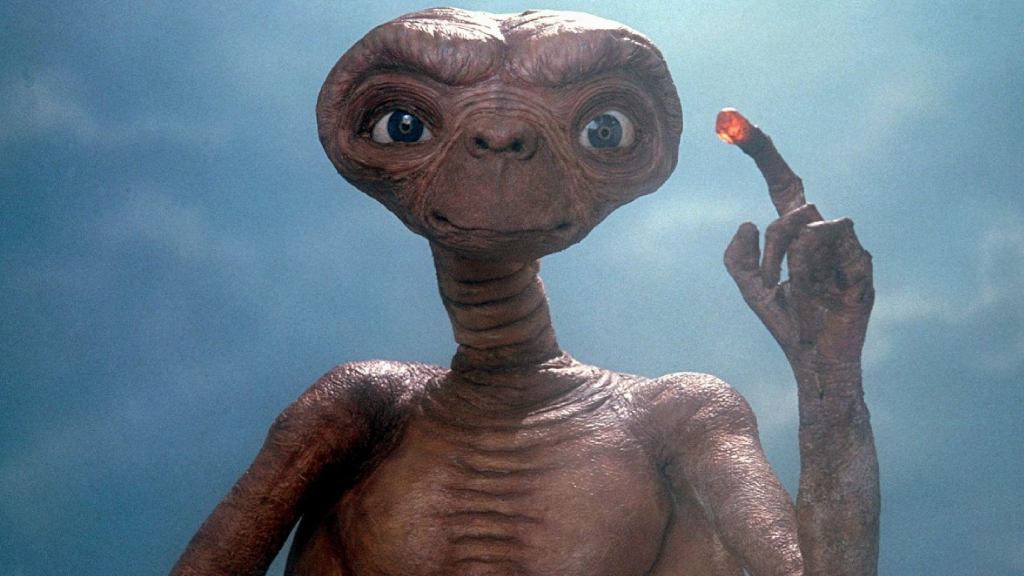 E.T. using his finger in E.T. the Extra-Terrestrial