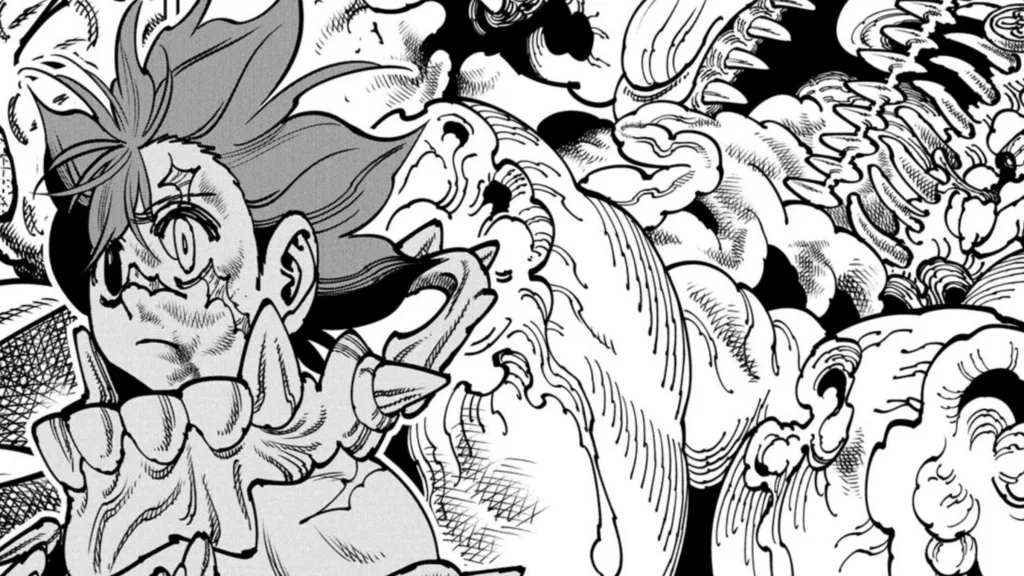 Spread from Gonron Egg Chapter 1