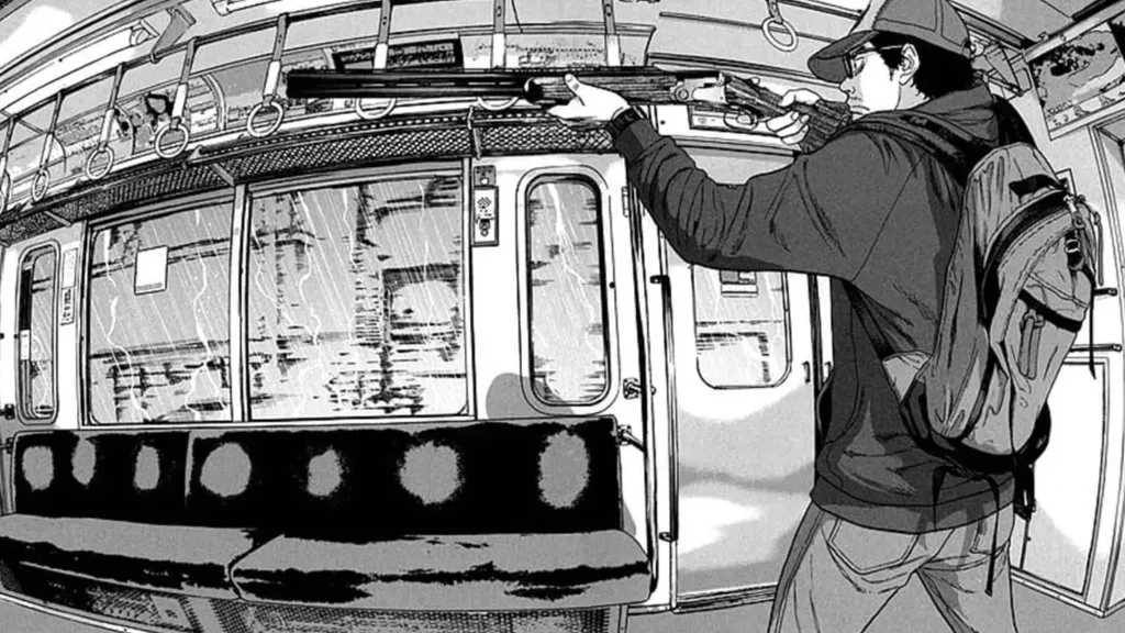 I Am a Hero character using a rifle