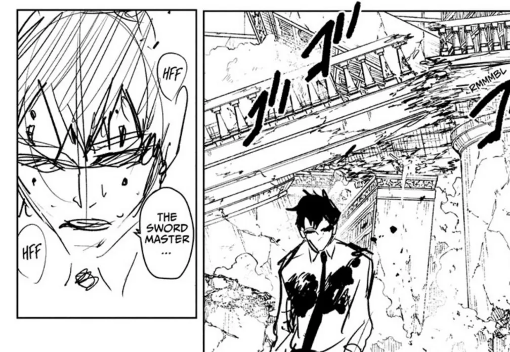 Panel from Kagurabachi Chapter 95