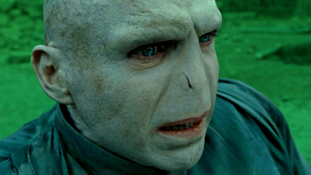 Lord Voldemort (Ralph Fiennes) in Harry Potter and the Deathly Hallows Part 2