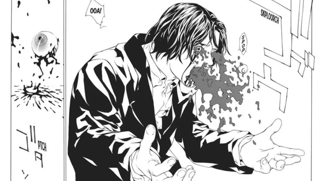 MPD Psycho character vomiting 