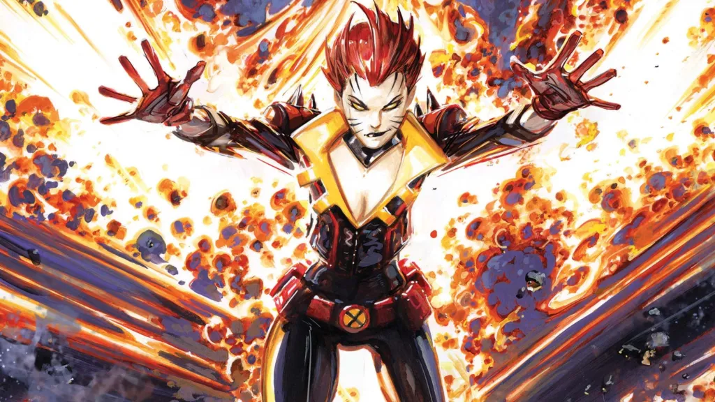 Rachel Grey-Summers using the power of the Phoenix