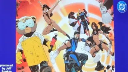 Annabelle, Red Sonja, Homelander, Sub-Zero, Vampirella, and Samantha from Beneath the Trees Where Nobody Sees together for DC KO