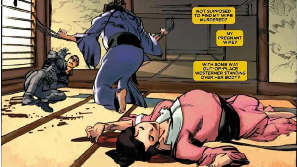 Wolverine going after the Winter Soldier after he kills Itsu