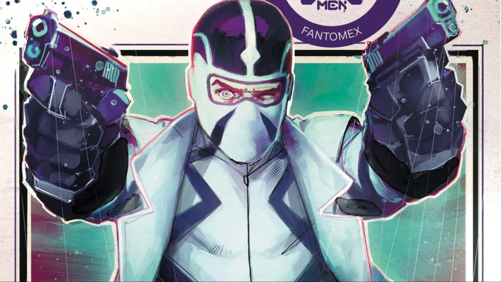 Fantomex holding his guns ready to fire