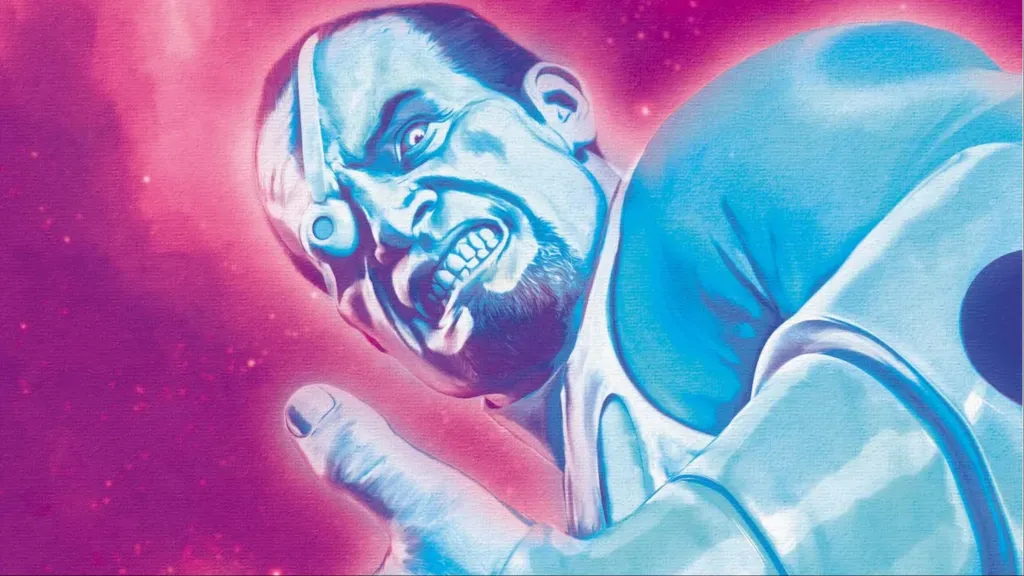 Jax-Ur holding up a hand with an angry look on his face